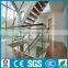 Prefabricated indoor wood straight stairscase design with PVC handrail