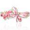 fashionable butterfly shape alloy enamel crystal hair claw clip