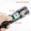 POPPAS 6620 USB power bank rechargeable zoom led flashlight