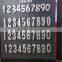 3d diversiform metal steel numbers sign