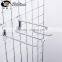 Retail shop fitting double wire mesh display steel metal hook