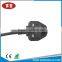1.5m/1.8m oem 0.75mm copper singapore power cord without fuse