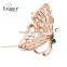 2016 New Products Golden Alloy Hollow Butterfly Brooch Jewelry