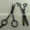 Black Color Coated Barber Hair Cutting Scissors & Thinning Scissors Set 6.5"