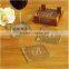 Square glass coaster clear beer glass coaster