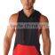 100% cotton mens gym hoodie singlet mens tank top hoodie