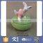 ceramic easter rabbit / bunny shape egg holder as easter decoration