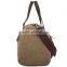 Men Vintage Canvas Leather Vintage Travel Satchel Messenger Tote Fashion Bag