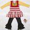 Hot sale christmas 3pcs boutique cute baby girl clothing babies kids stripe outfit plus size dress