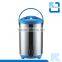 Stainless steel ice bucket and wine barrel