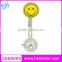 Stainless steel charm logo chain strap happy smile nurse watches