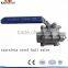 Stainless Steel 3 pc 3 Way Ball Valve