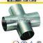 ASTM A 403 304/316 Seamless stainless steel 4-way cross pipe fitting