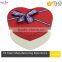 Graceful Ribbon Red Heart Shape Box For Jewelry