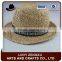 Hot sale cheap black straw fedora brim hats