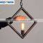 Simple Style Iron Edison Hemp Rope Pendant Lamp for Restaurant