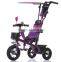 Foot and hand power Multi function baby tricycle,cheap kids tricycle,Baby Tricycle Air Tyre 4 In 1 Tricycle for Kids