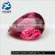 luster pear cut rose color loose synthetic glass gemstone, loose synthetic glass gemstones, synthetic glass gemstone