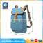 Leisure drawstring unisex blue 600D fashionable backpacks