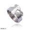 Wholesale Fashionable classical style silver stainless steel double bear finger ring