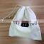 cotton Fabric Bag with Drawstring Closure