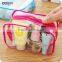 clear rectangle pvc zipper waterproof travel bag set