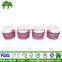 Different size ice cream paper cup disaposable and lids