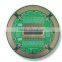 Single sided pcb prototype with green solder mask and black legend