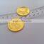 Gold plating embossed double side custom metal coin