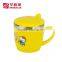 Stainless Steel Kid hard plastic cups with cover 8CM
