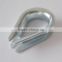 Rigging cable rope protected metal sleeve , thimble rings , crane thimble