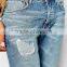 cheap skinny jeans brand jeans wholesale Distressed denim man skinny jeans pant with Rip Knee jeans size 34 (LOTA013)