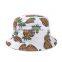 2016 New Fashion Ladies Summer White Pink Pineapple Printed Bucket Hats Caps For Women Girls