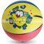 custom print cheap price rubber basketball for kids playing