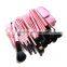 23pcs magnetic pink makeup brush set makeup set with custom logo makeup brush bag