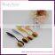 Hot sell Single toothbrush style Oval Makeup brush set with different colors handle