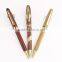 hot sales pen set wooden ball point pen with metal part set packing in wooden box for promotional