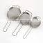 food safety stainless steel fine mesh kitchen strainer flour filter