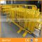 pvc coated crowded control safty barrier in clear yellow color(ISO 9001)