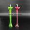 Colorful Plastic Party Bottle with Straw