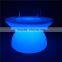 Night Club LED Furniture Glowing 16 Colors Changeable Solar powered Led Bar Table 66*66*42cm