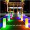 Flashionable color changing rechargeable battery event decoration led column