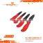 A3214 Unique Quality 4pcs Ceramic Blade Knife Set with Plastic Handle