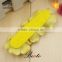 Decorative custom ladies yellow bead leather flower for sandal