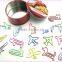 Round Transparent PP Box With Assorted OEM Shapes Metal Paper Clips