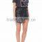 Customized Lady's Apparel Zip Pockets Fashion Newest Leather Mini Skirt(DQM014S)