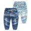 Jeans supplier in China low price 100% lyocell kids jeans wear with elastic leg opening