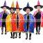 Party Supplies Trade assurance witch design holiday costume kids halloween cloak with hat