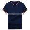 Short sleeve man 100 cotton bulk flat knit stripe basic t-shirt