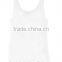 Fashion Street Personality Pattern water print women tank top(White)